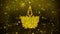 Religious symbol Ayyavazhi symbolism icon golden glitter shine particles.