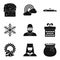 Religious symbolism icons set, simple style