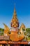 Religious symbols in Buddha wat thai Thailand temple
