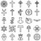 Religious Vector Icons set every single icon can be easily modified or edited