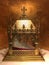 Reliquary containing the blood stained sock of Saint Padre Pio