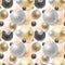 Relistic pearl seamless background. Fashionable chic pattern. Vector repeatable illustration.