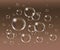 Relistic vector Soap Bubbles.