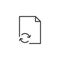 Reload file outline icon