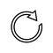 Reload icon, refresh vector, reset illustration symbol.