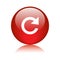 Reload icon web button red