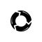 Reload Refresh Arrows Loop Flat Vector Icon