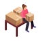 Relocation Isometric Icon