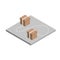 Relocation isometric icon with boxes. Isolated icon. Moving and delivery concept