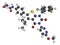 Relugolix drug molecule gonadotropin-releasing hormone receptor antagonist. 3D rendering. Atoms are represented as spheres with.