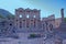 The remain of The Library of Celsus in the ruin ancient Roman City of Ephesus in Selcuk, Turkey.