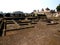 Remain of Old Palaces in Mandu, India.