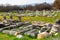 Remained architectural constructions on ruins of Aphrodisias, Turkey