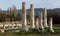 Remained architectural constructions of South Agora in Aphrodisias, Turkey