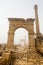 Remained honorific arched gate and Corinthian column in Sagalassos