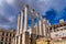 Remaining columns of the Roman temple, templo romano of Cordoba, Spain