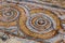 Remaining mosaic floors at ruins of residential buildings of Ephesus, Turkey