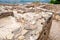 Remains of an ancient Iberian town in a mountainous area of Olocau, Valencia