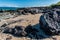 Remains of Ancient Lava Flows on Anaeho\\\'omalu Bay