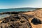 Remains of Ancient Lava Flows on Anaeho\\\'omalu Bay,