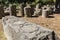 Remains at ancient Olympia archaeological site in Greece