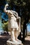 Remains of an ancient Roman statue in the Renaissance Farnese Gardens at the Palatine Hill in Rome