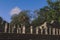 Remains of an Ancient Ruins of the large pre-Columbian city Chichen Itza, built by the Maya people