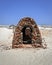 Remains of ancient temple that was washed away in cyclone of 1964 in Dhanushkodi