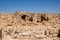 Remains of Avdat or Abdah and Ovdat and Obodat, ruined Nabataean city in the Negev desert