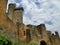 The remains of the castle of Bonaguil in ruins