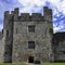 Remains of Chepstow Castle at Chepstow, Monmouthshire, Wales, UK