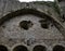 Remains of Chepstow Castle at Chepstow, Monmouthshire, Wales, UK