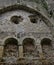 Remains of Chepstow Castle at Chepstow, Monmouthshire, Wales, UK