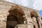 The remains  of the church of St. Anne of the Byzantine period in the ruins of the Maresha city, at Beit Guvrin, near Kiryat Gat,