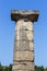 Remains of Corinthian column in Olympia, Greece