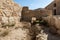 The remains  of the courtyard of Roman baths located on the territory of the Roman baths on the territory ruins of the Nabataean