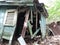 Remains of Decades Old Shacks house Slowly Become One With the Woods Surrounding Them