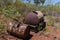 Remains of former gold mines polluting the Australian outback
