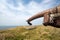 Remains of a German bunker of World War II