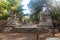 Remains of Hadrians Gate in ancient Lycian city of Phaselis, Turkey