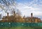 Remains of Henderson Hall in the High Heaton suburb of Newcastle upon Tyne after being devastated by an arson attact on 8th June