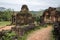 Remains of Hindu tower-temples at My Son Sanctuary in Vietnam