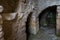 The remains of the interior of the crusader fortress located on the site of the tomb of the prophet Samuel on Mount Joy near