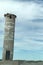 Remains of a lighthouse along the shoreline of the Sea of Cortez, Mexico