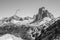 Remains of military fortifications on Mount Piano in the Dolomite Alps, built during the First World War