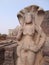 Remains of a Naga (serpent deity) image at Temple 31, Sanchi Buddhist Complex, Madhya Pradesh, India