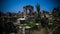 Remains of necropolis in ancient columns excavation site in Tyre at Lebanon