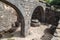 The remains of an oil refinery on the ruins of the ancient Jewish city of Gamla on the Golan Heights destroyed by the armies of th