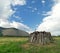 Remains of an old dwelling of the Yakuts - balagan yurt. Yakutia, Oymyakon, locality Taryn-Yuryakh.