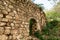 Remains of an old ruined abandoned watermill in the Nahal Amud National Natural Park in Western Galilee in northern Israel